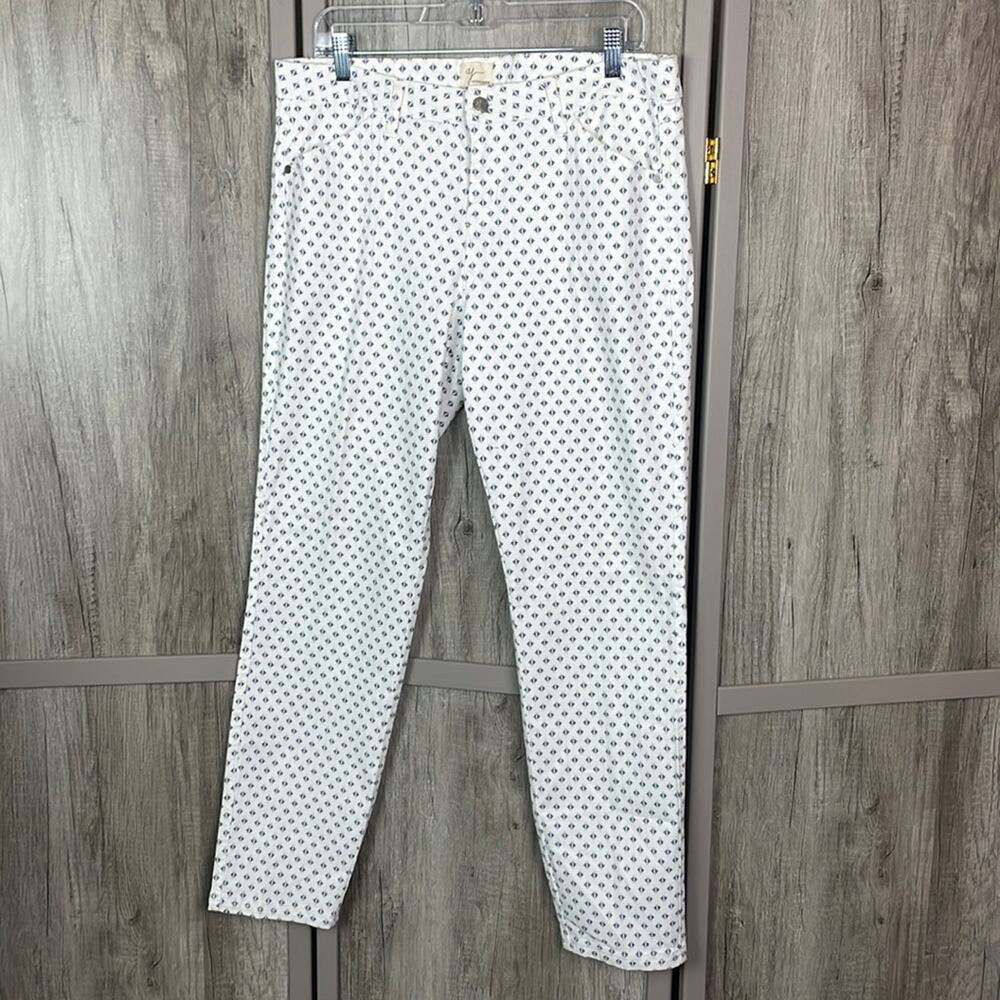 Andrea Jovine geo  print design cotton pants women's 14